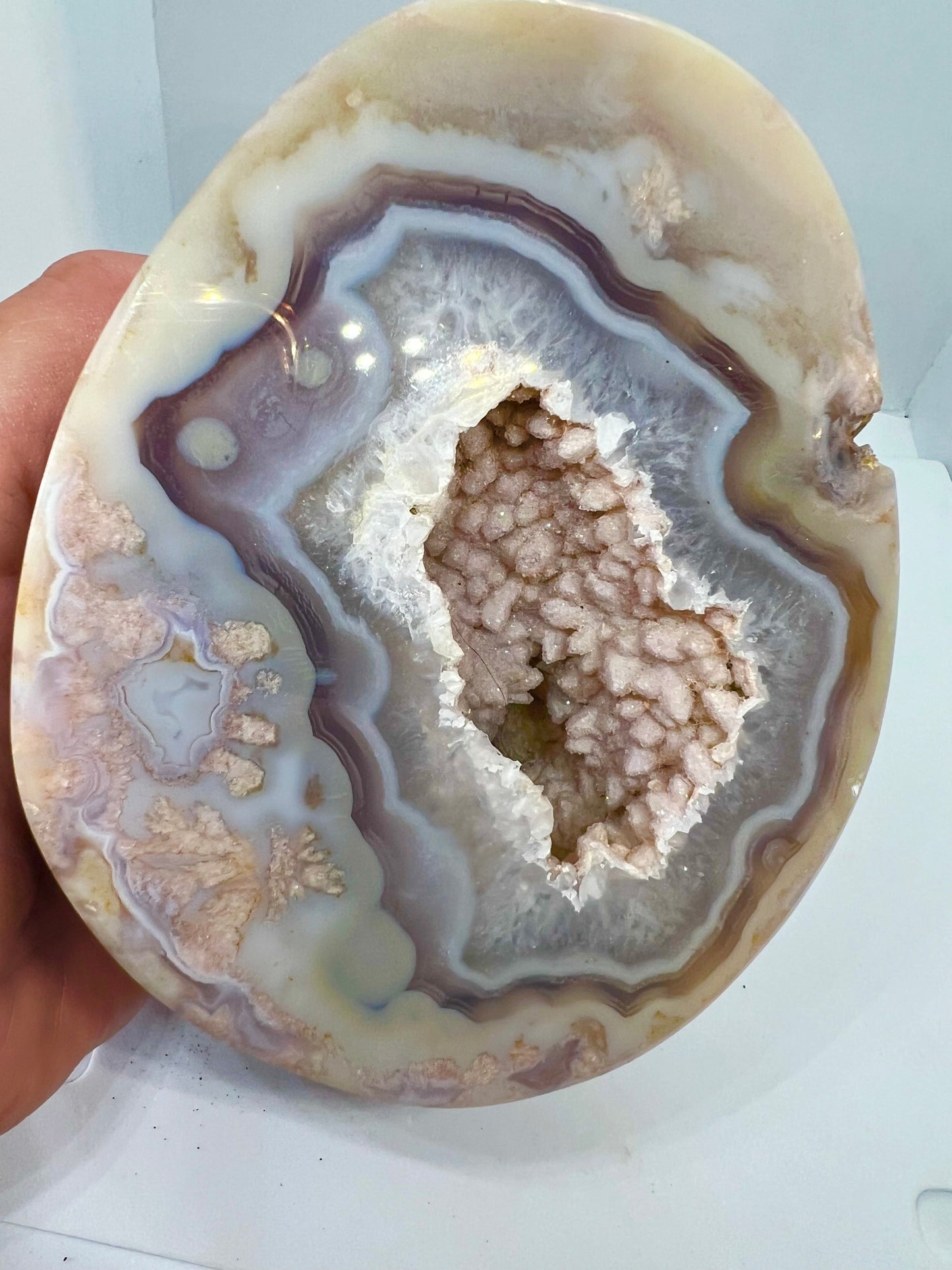 Amazing one of a kind druzy agate geode