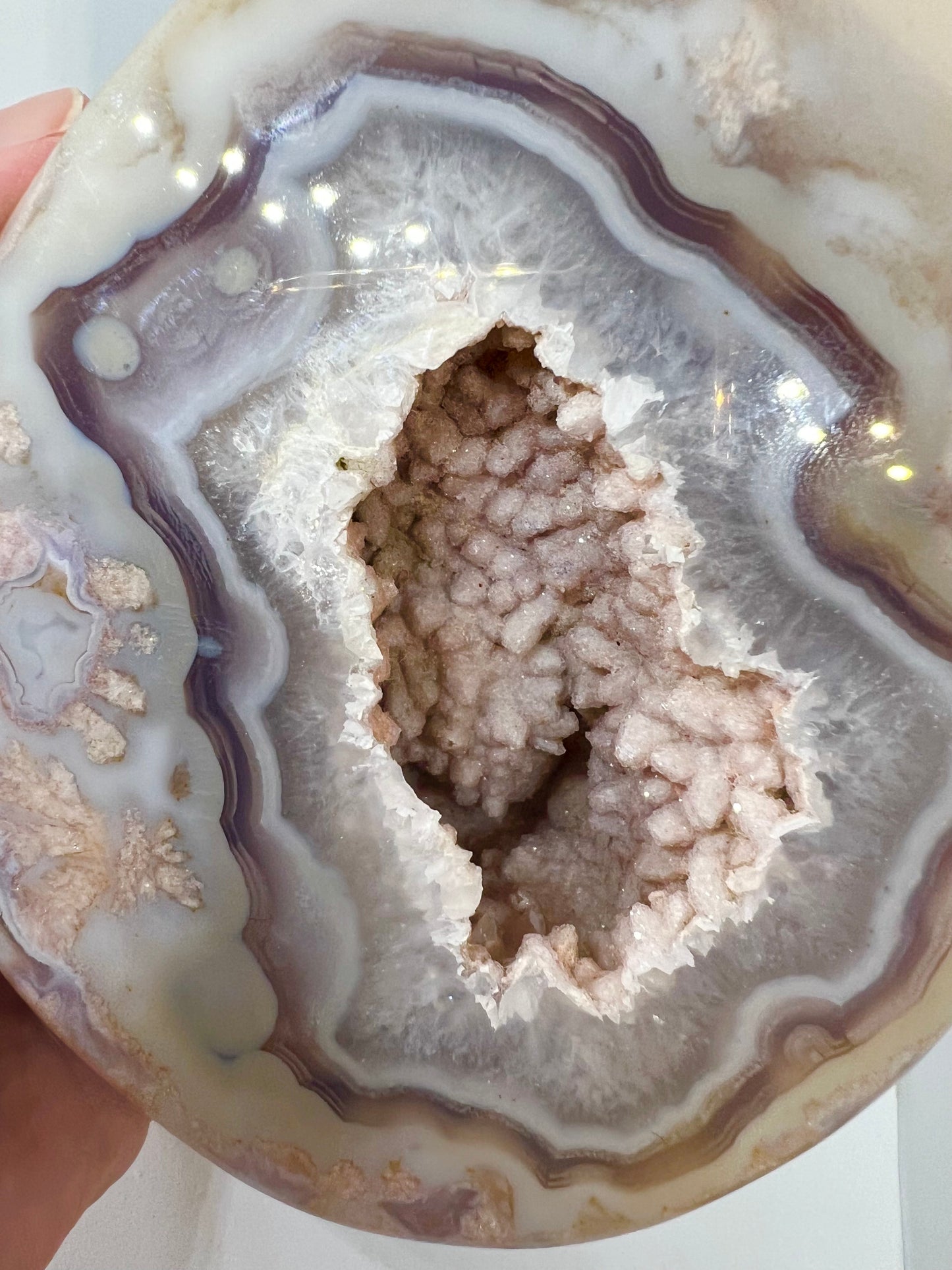 Amazing one of a kind druzy agate geode