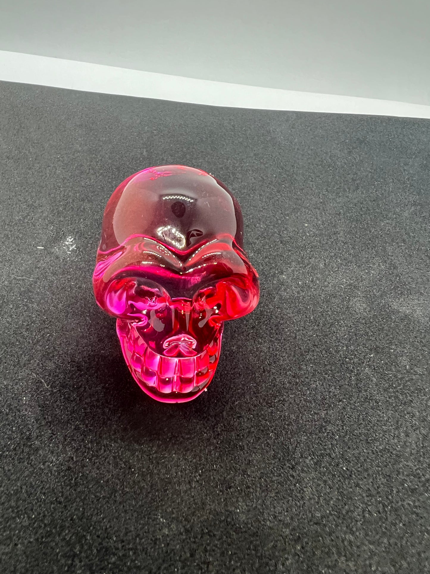 Mini coloured glass skull