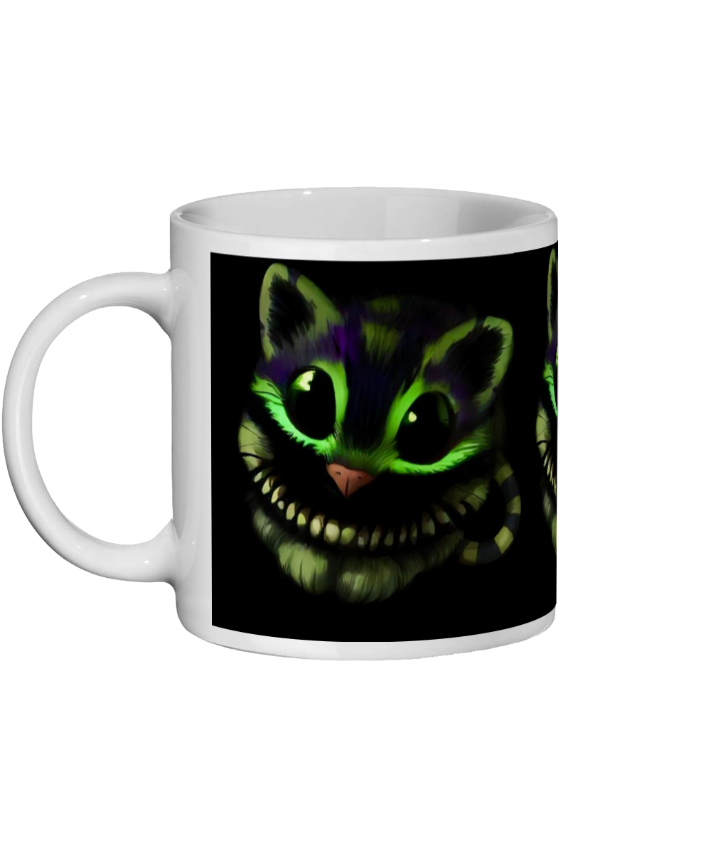 Green Cheshire Cat Alice in Wonderland
