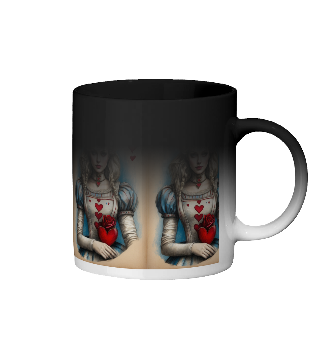 Alice in Wonderland Queen of Hearts colour changing mug