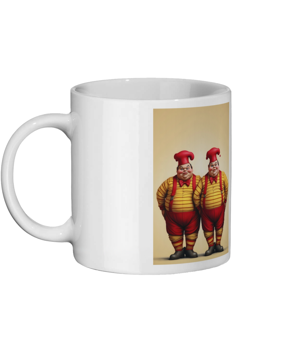 Alice in Wonderland Tweedle Dum & Tweedle Dee Colour changing Mug