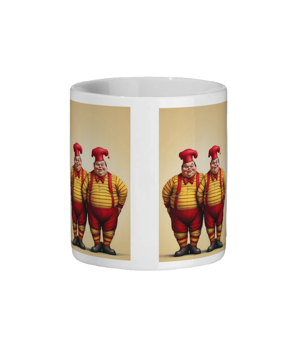 Alice in Wonderland Tweedle Dum & Tweedle Dee Colour changing Mug