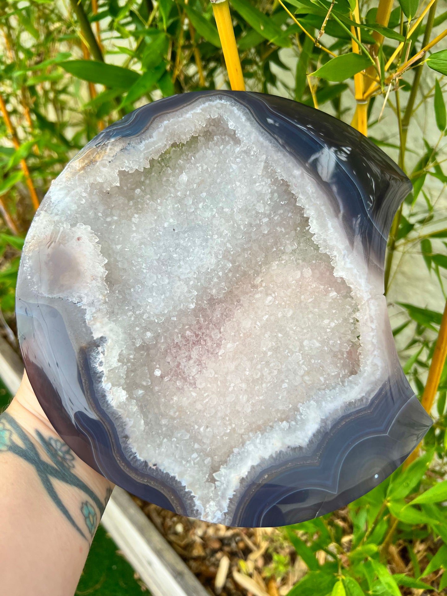 Stunning Druzy Agate Moon