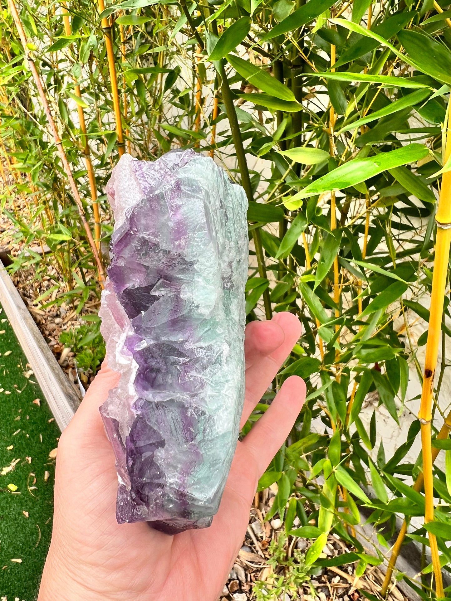 Rare Transparent Purple Cube fluorite Specimen