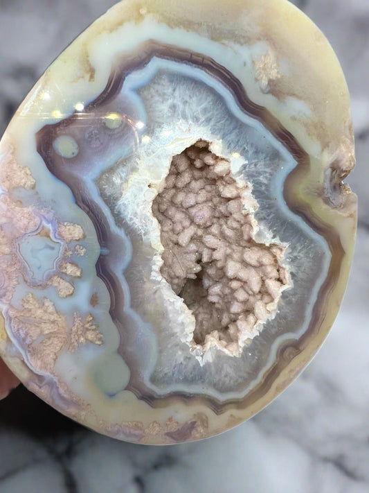 Amazing one of a kind druzy agate geode