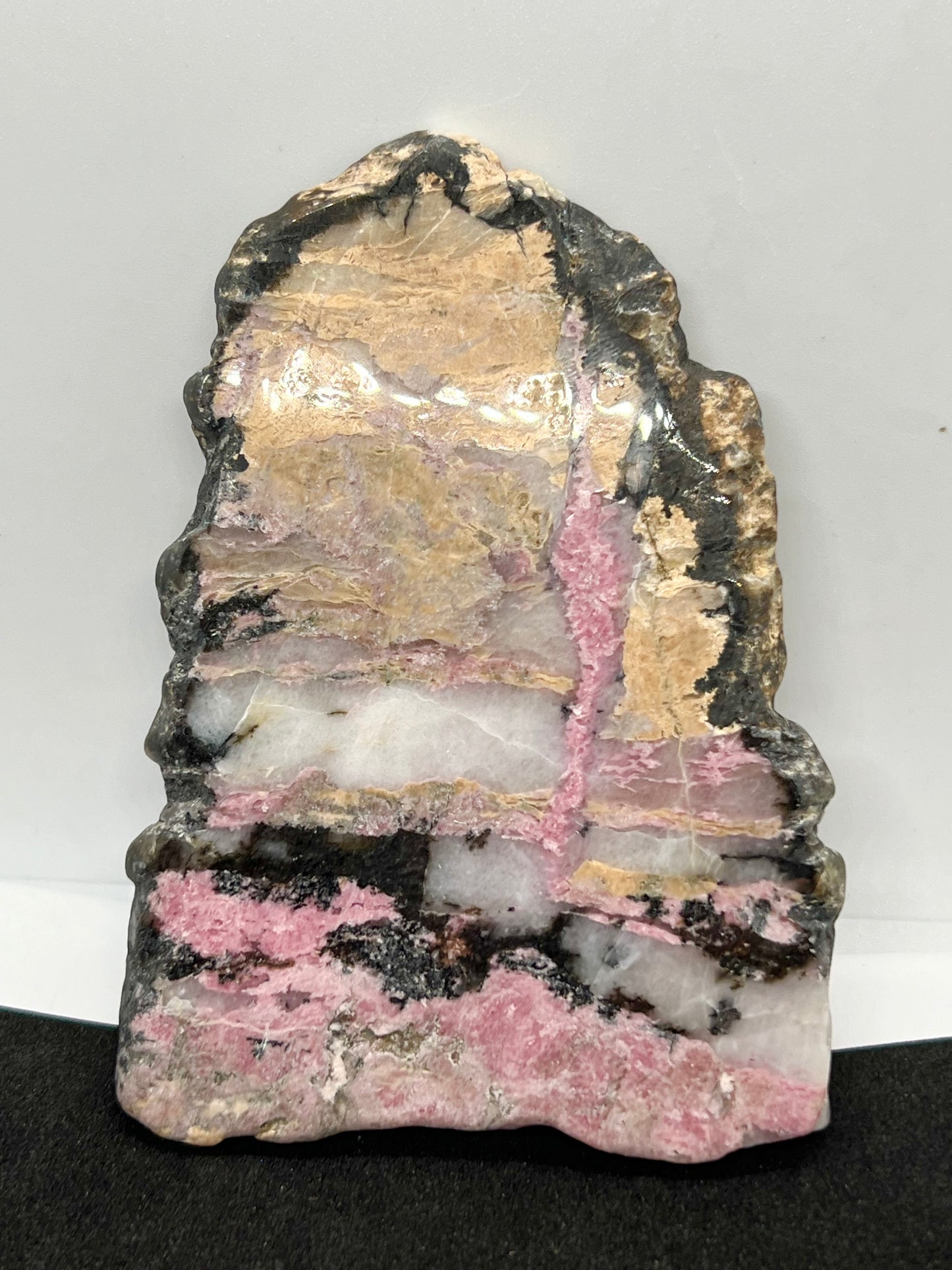 Rhodochrosite slab