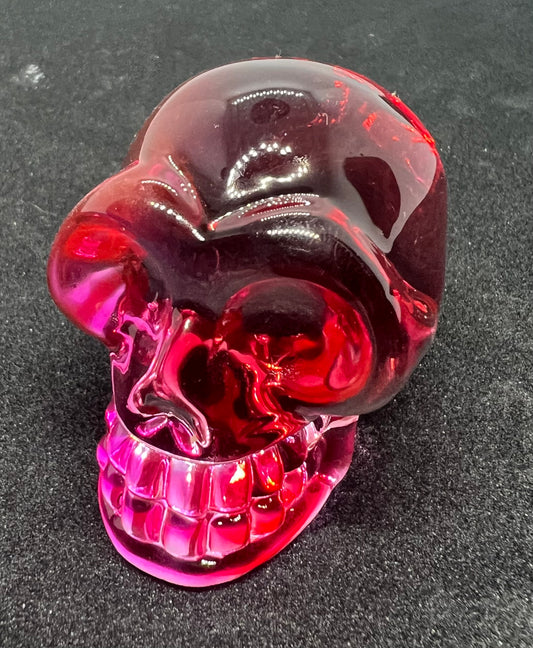 Mini coloured glass skull