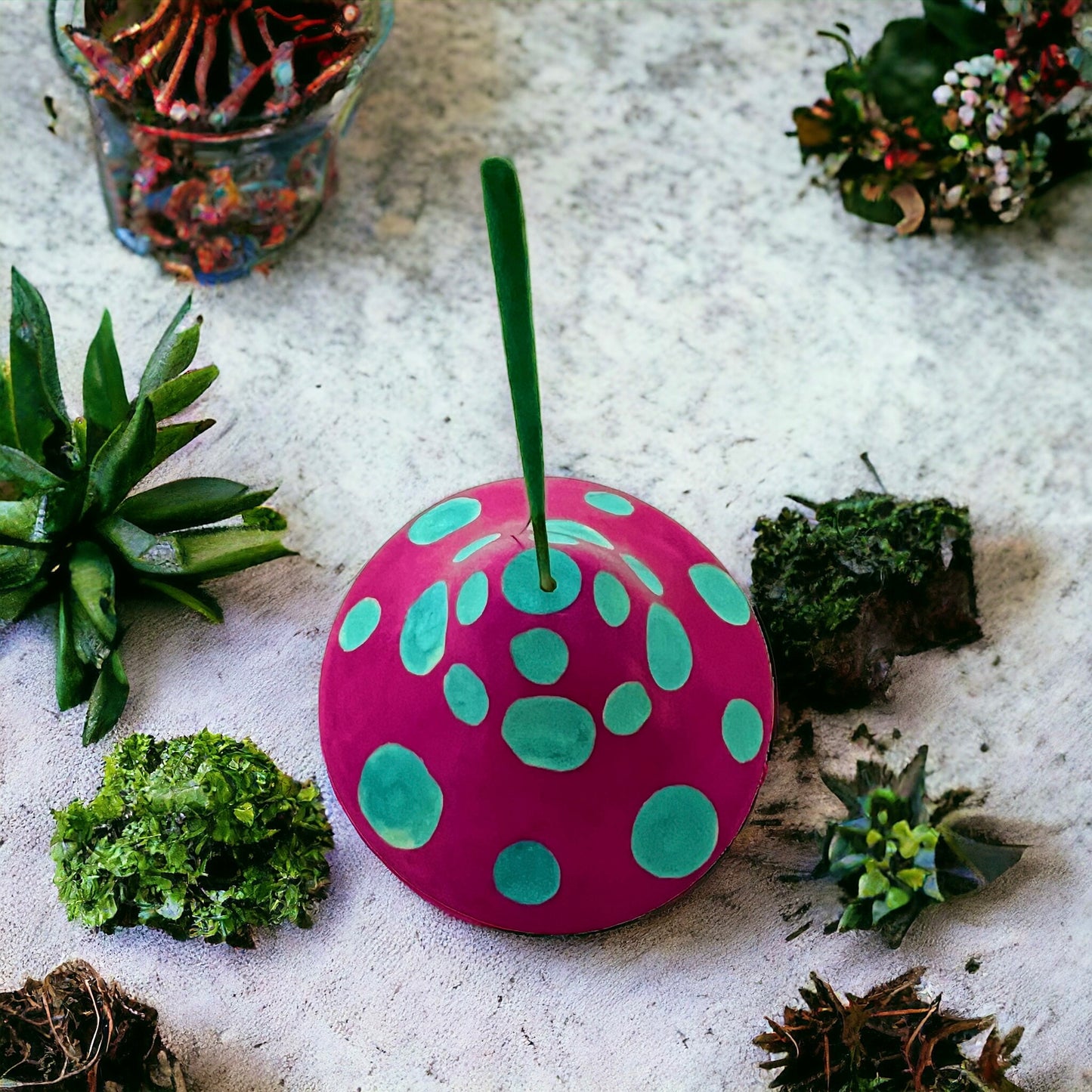 Toadstool incense holder