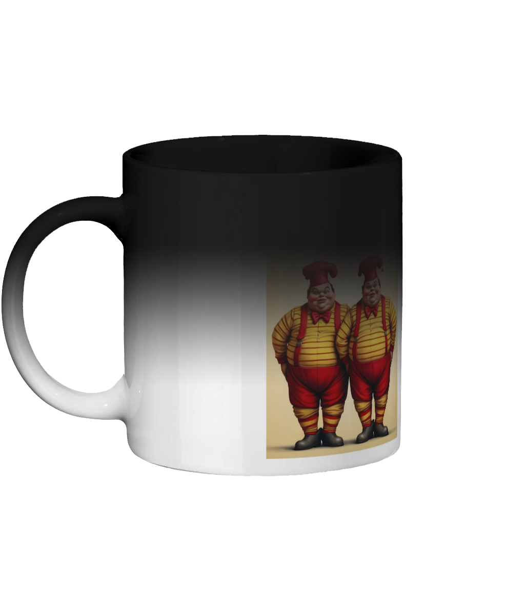 Alice in Wonderland Tweedle Dum & Tweedle Dee Colour changing Mug