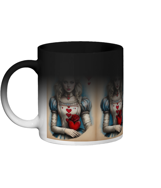 Alice in Wonderland Queen of Hearts colour changing mug